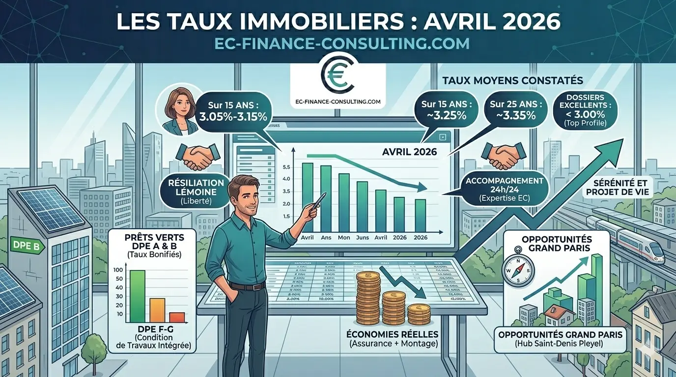 Les taux immobiliers Avril 2026 - EC finance Consulting