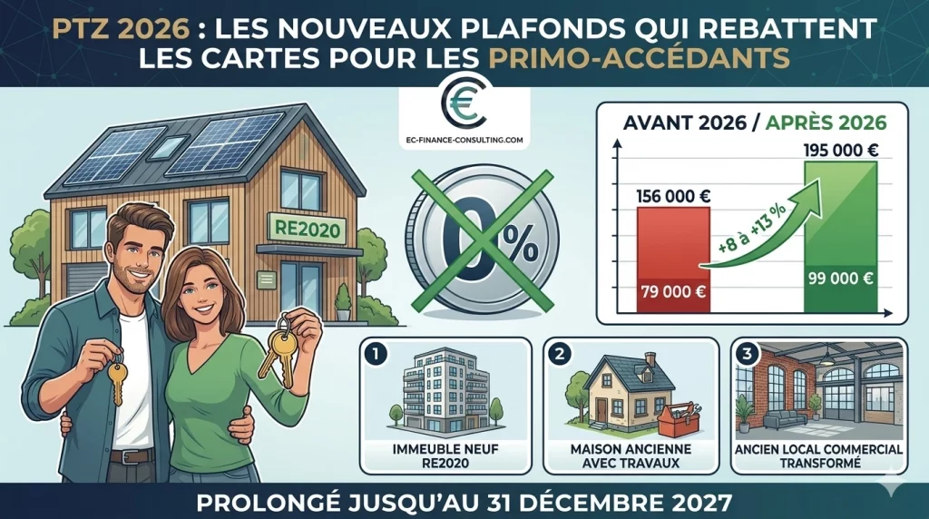 PTZ 2026 - les nouveaux plafonds qui rebattent les cartes pour les primo-accédants