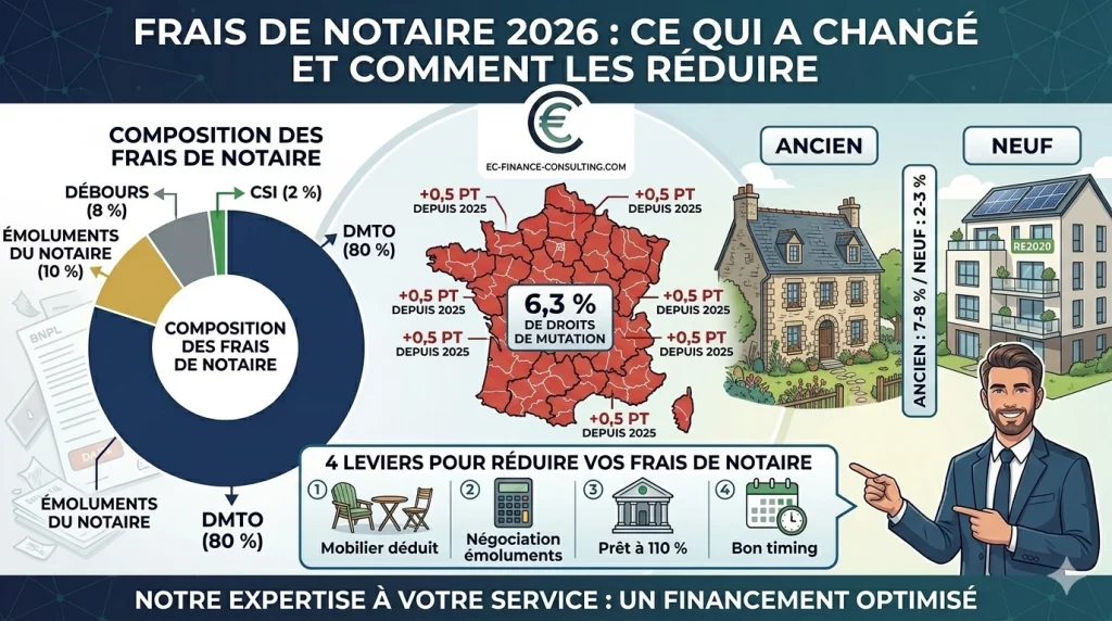 Frais de notaire 2026 - ce qui a changé et comment les réduire