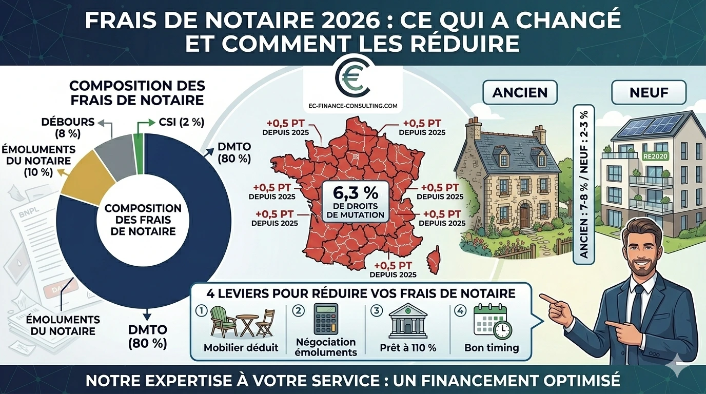 Frais de notaire 2026 - ce qui a changé et comment les réduire